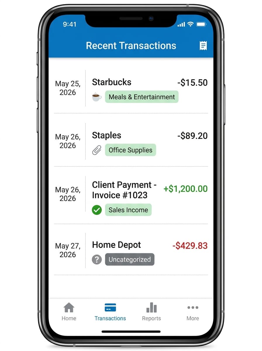 Identify uncategorized transactions